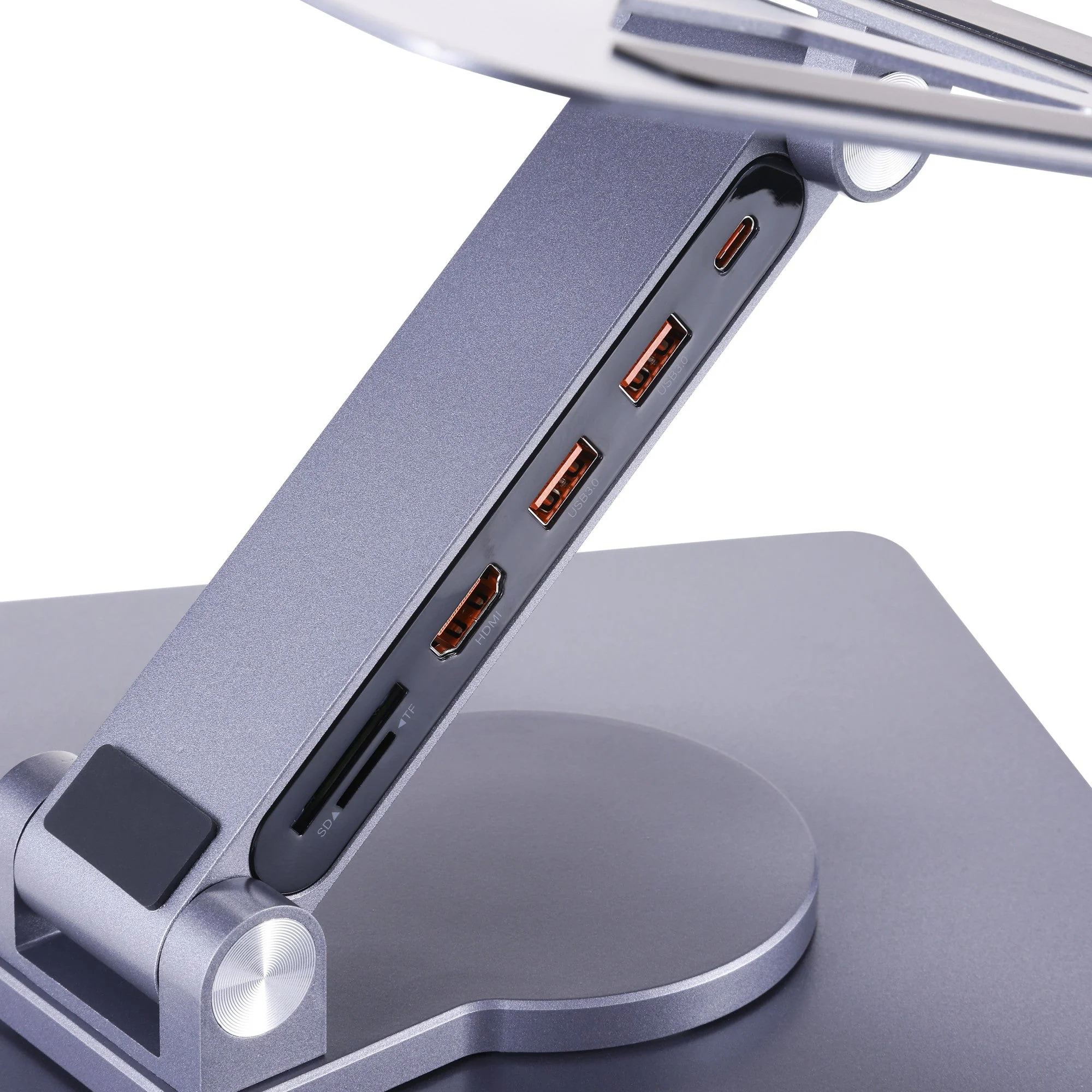 Griffin The Rotator Laptop Stand with Built-in 6-in-1 USB-C Hub - Image 4