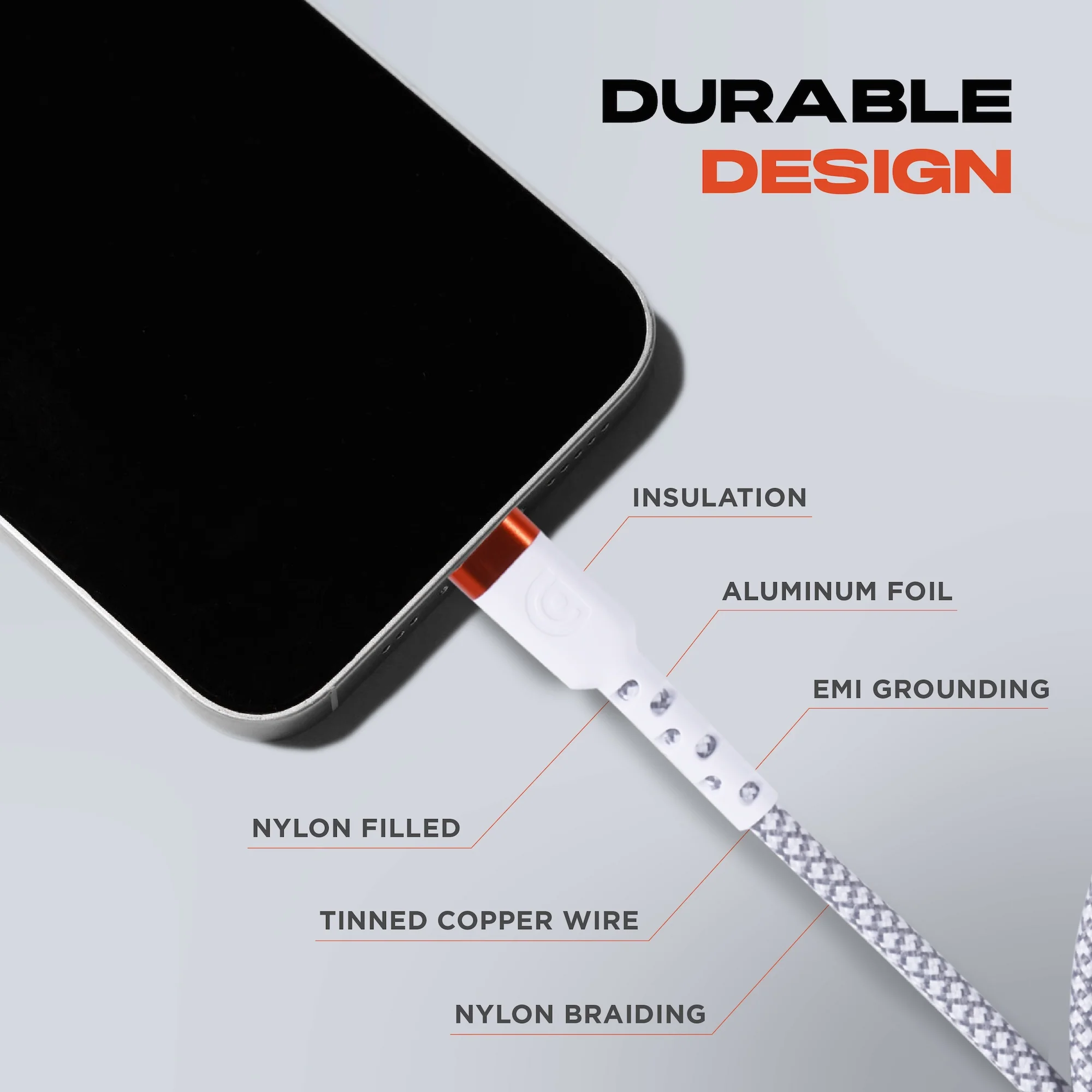 Griffin 6' Ultra Durable USB-A to USB-C Charge/Sync Cable - Image 11