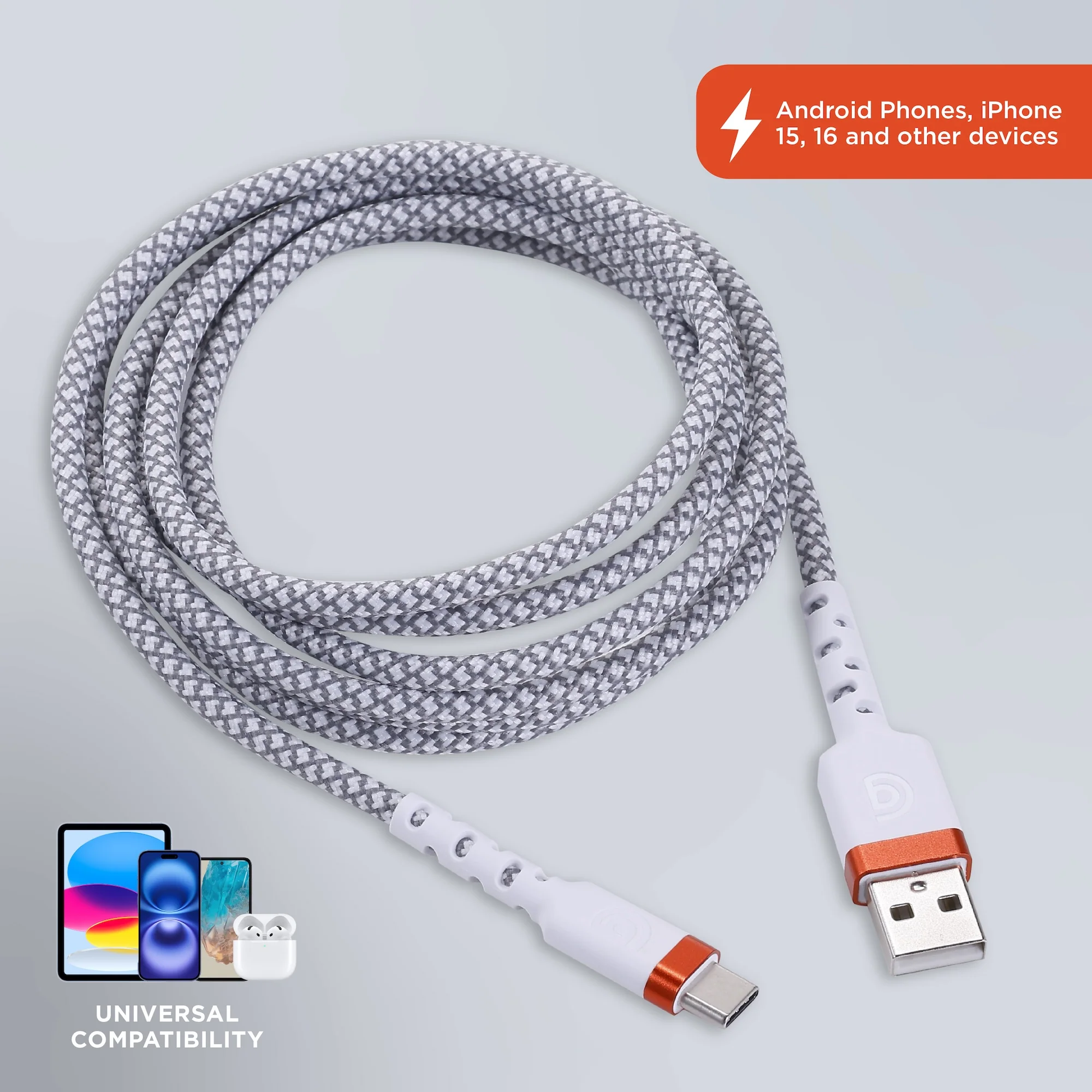 Griffin 6' Ultra Durable USB-A to USB-C Charge/Sync Cable - Image 9