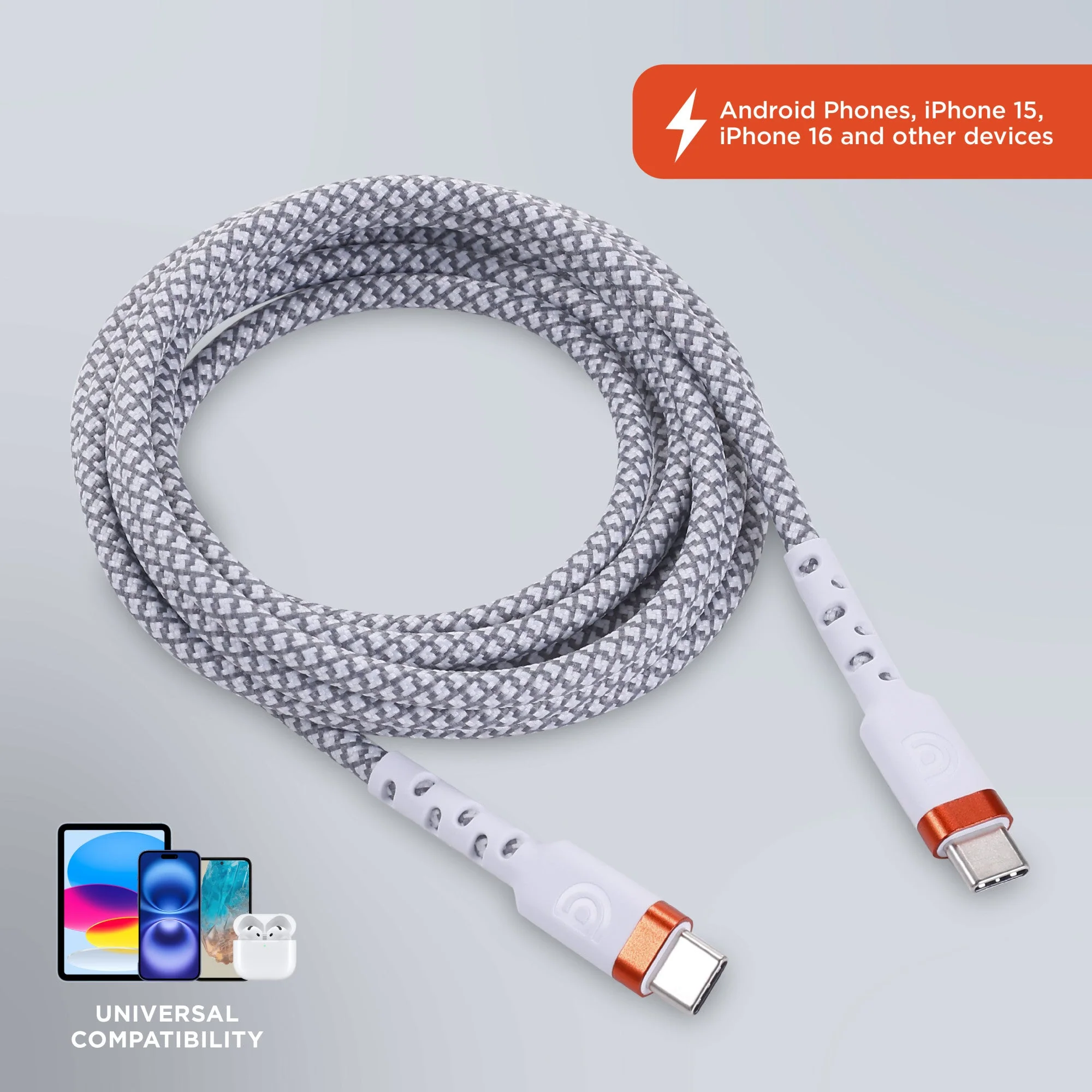 Griffin 6' Ultra Durable USB-C to USB-C Charge/Sync Cable - Image 12
