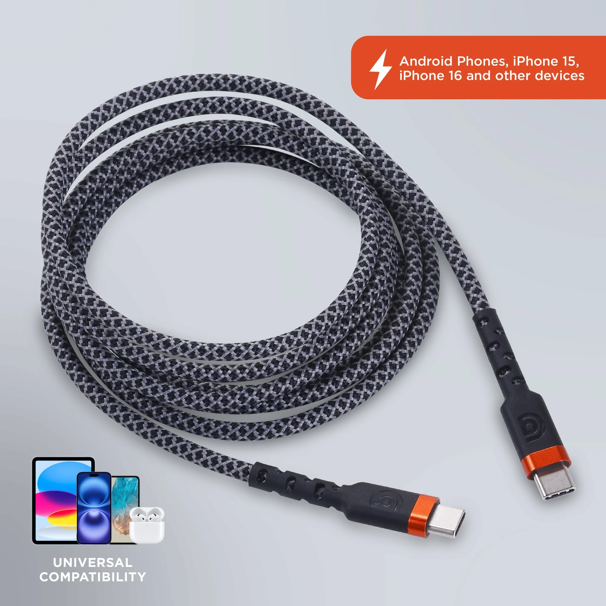 Griffin 6' Ultra Durable USB-C to USB-C Charge/Sync Cable - Image 6