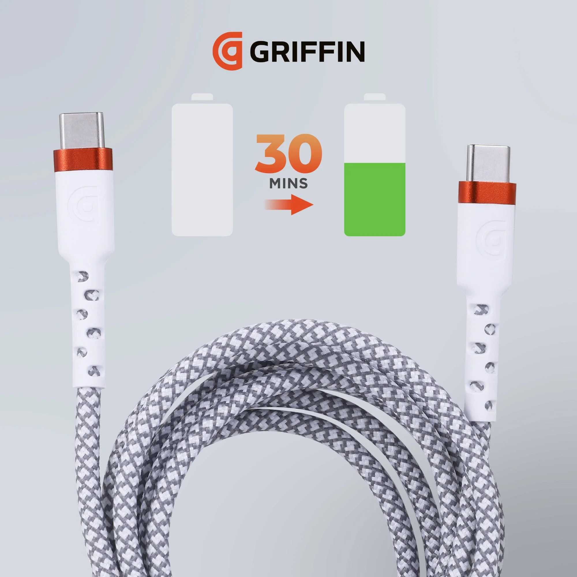 Griffin 6' Ultra Durable USB-C to USB-C Charge/Sync Cable - Image 8