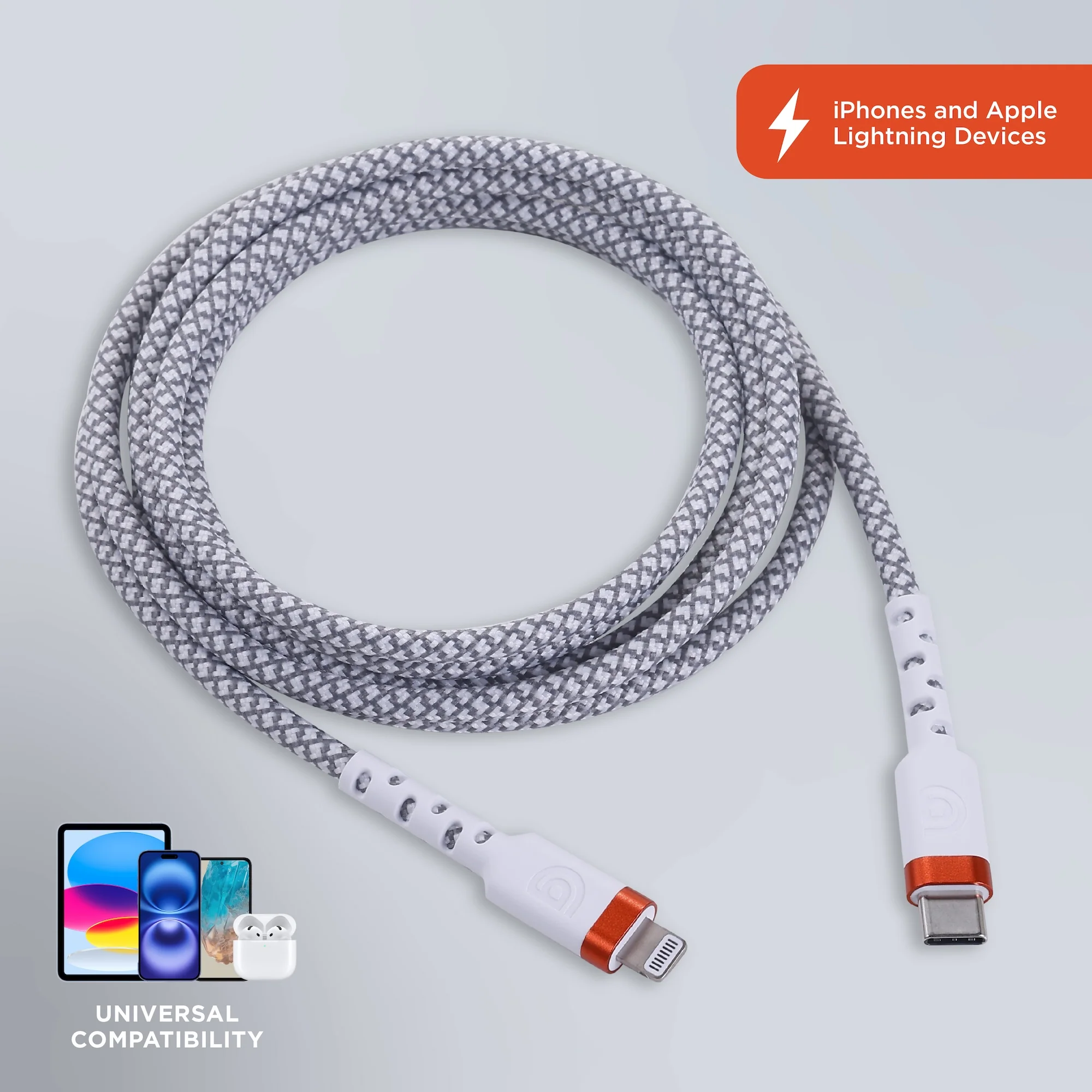 Griffin 6' Ultra Durable Lightning USB-C Charge/Sync Cable - Image 9