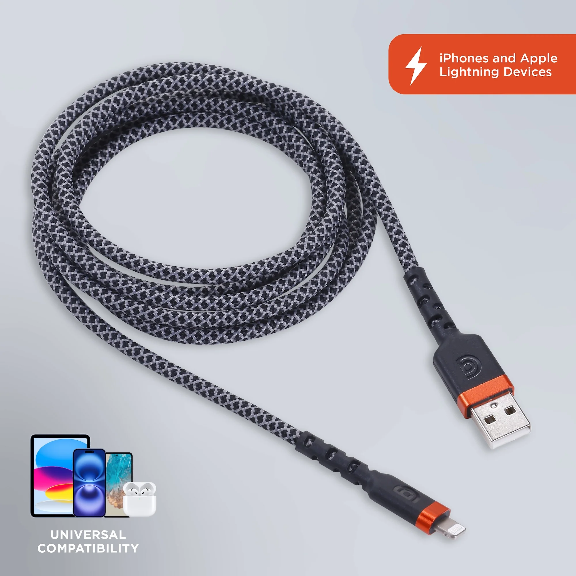 Griffin 6' Ultra Durable USB-A to Lightning Charge/Sync Cable - Image 9