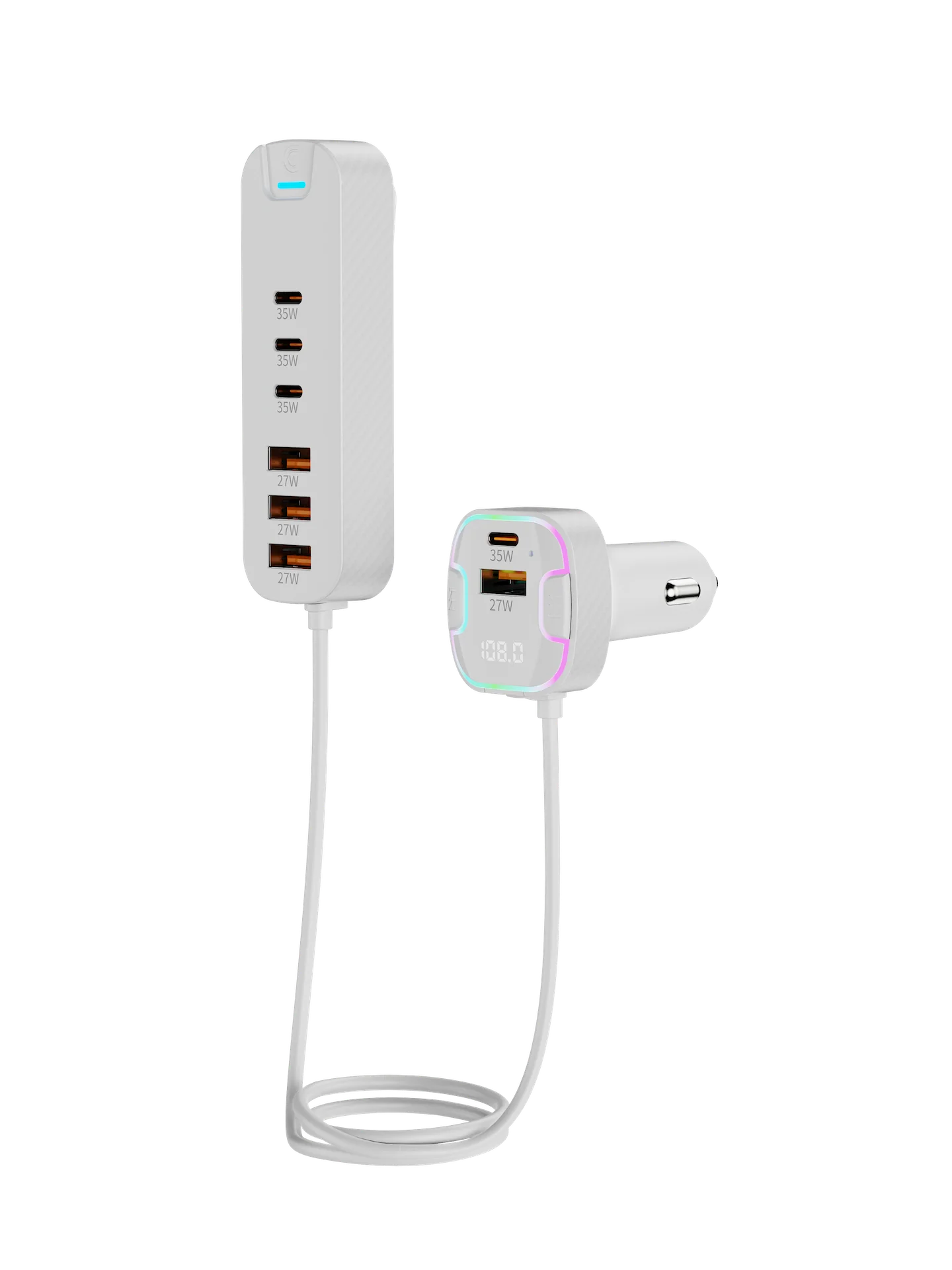 Griffin 8-in-1 Car charger with Backseat Hub & FM Transmitter - Image 2