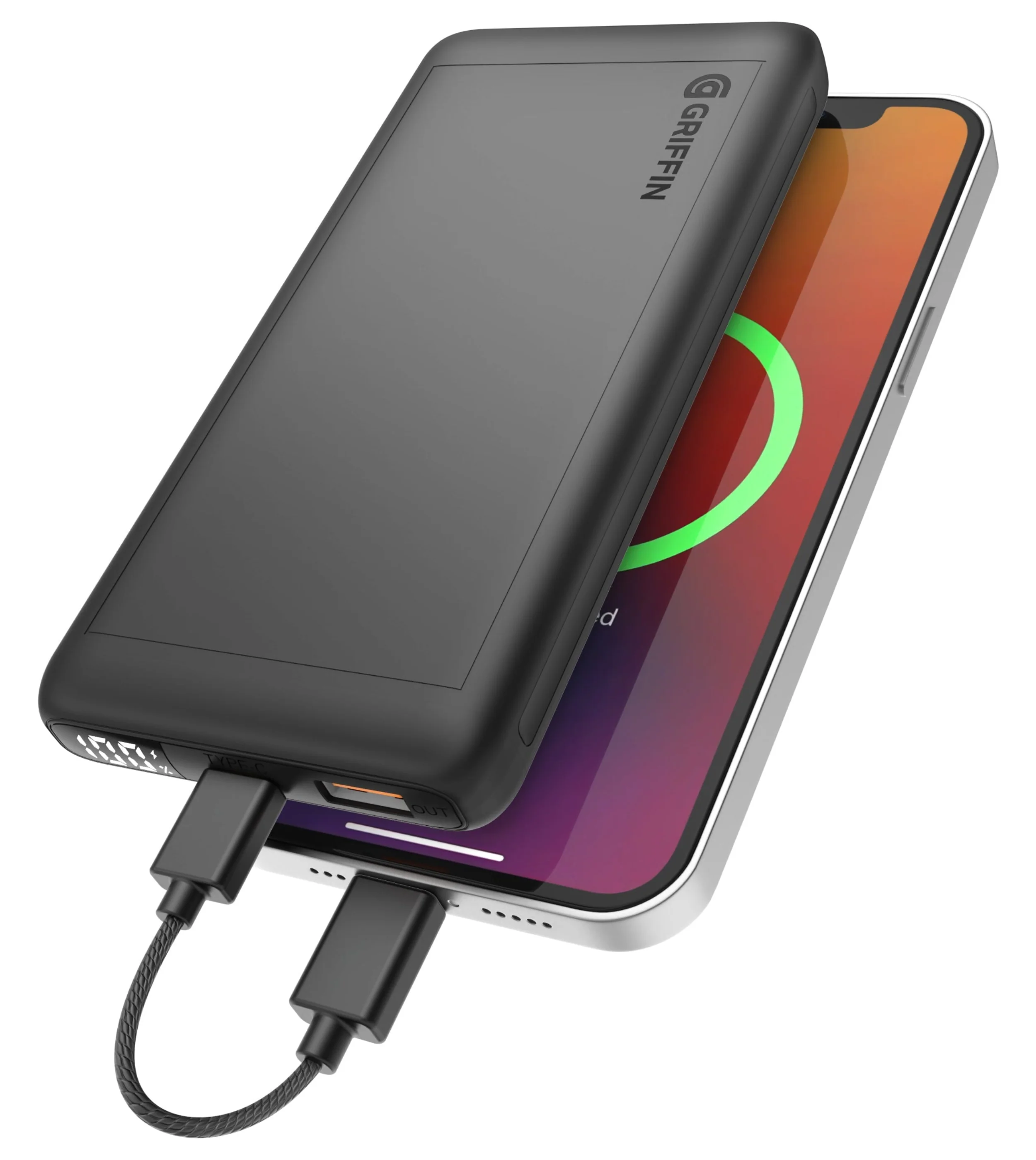 Griffin 10000mAh 20W USB-C PD Universal Power Bank with Digital Display