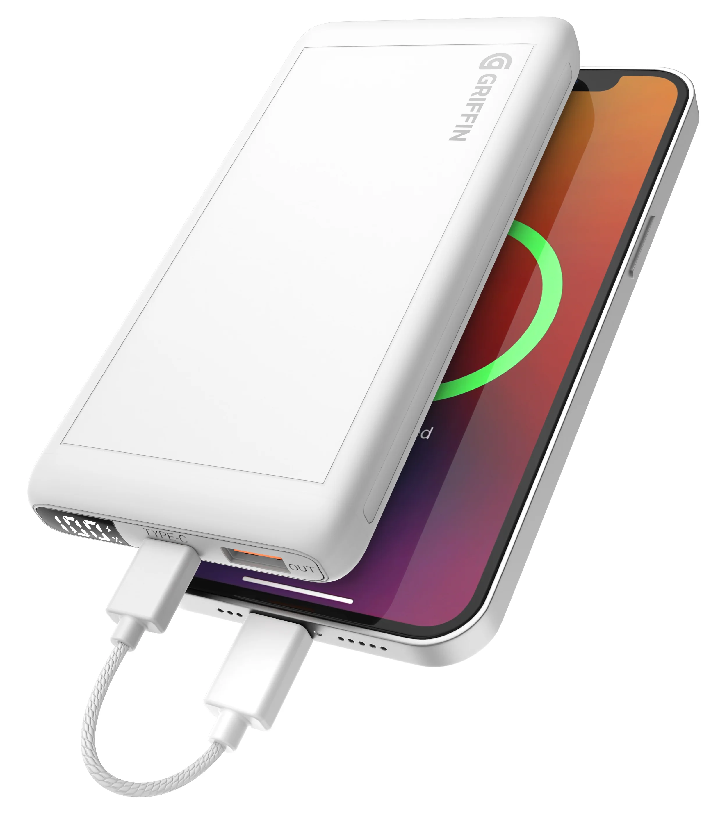Griffin 10000mAh 20W USB-C PD Universal Power Bank with Digital Display - Image 2