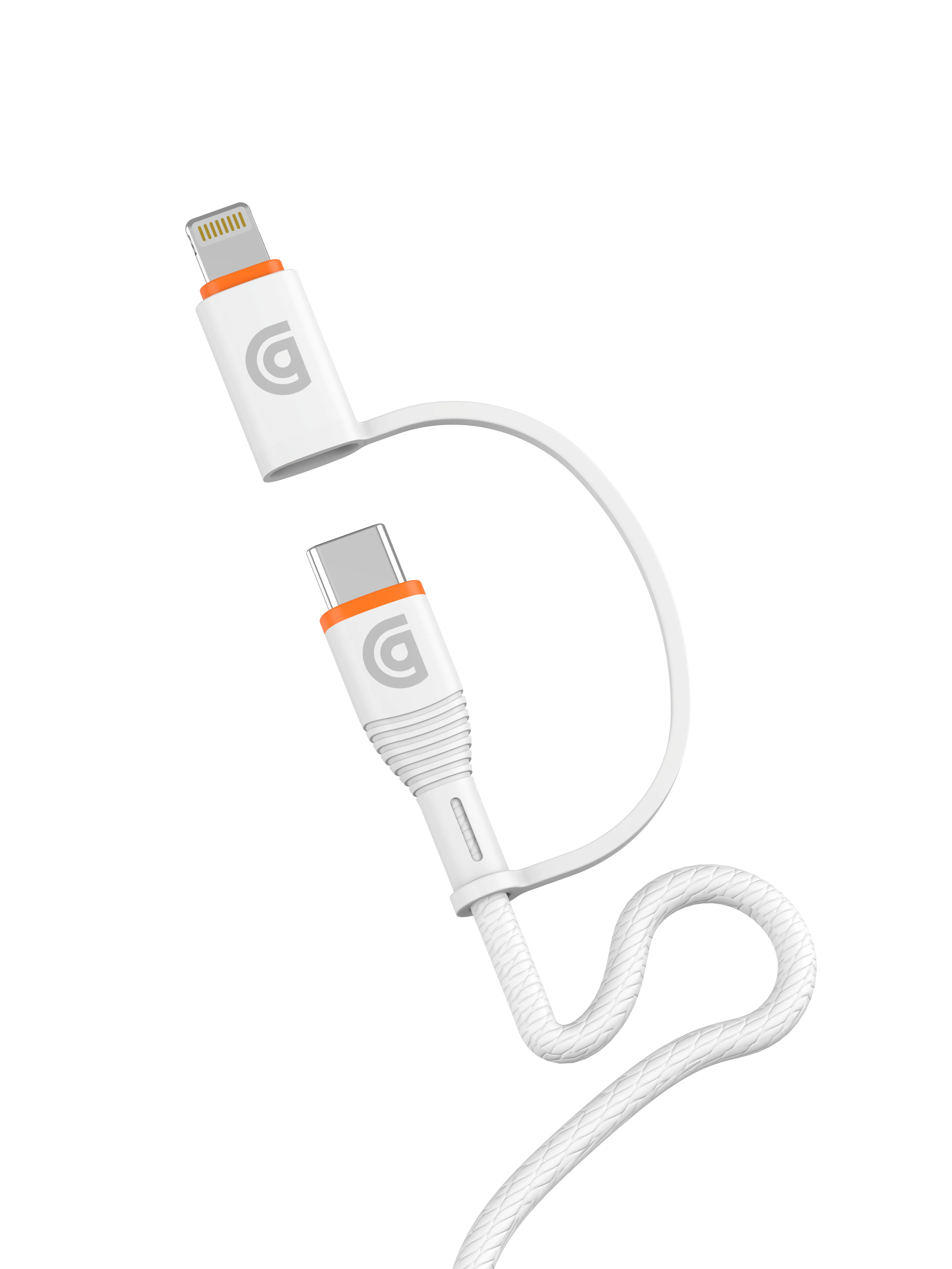 Griffin 6' USB-C to USB-C Cable with Tethered Lightning Tip - Image 2