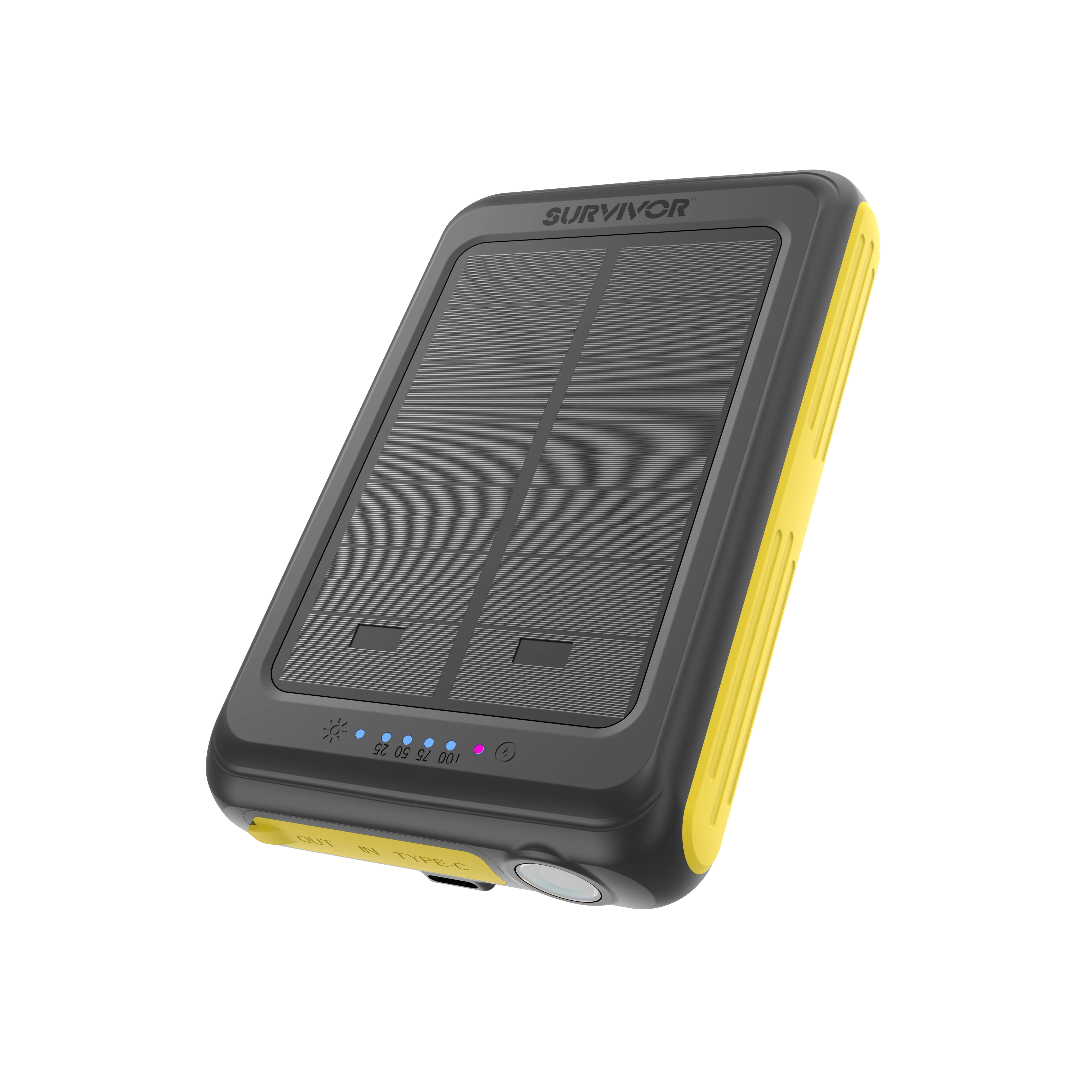 Survivor 5000mAh Rugged Solar Power Bank with Magnetic Wireless Charging - Image 3